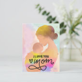 Beste Mutter je Feiertagskarte (Stehend Vorderseite)