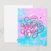 Beste Mutter je Feiertagskarte (Vorne/Hinten)