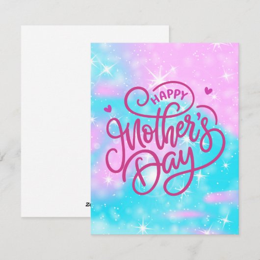 Beste Mutter je Feiertagskarte (Vorne/Hinten)