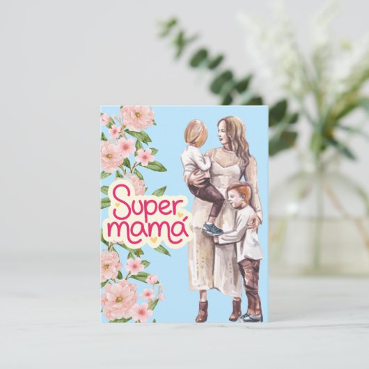 Beste Mutter je Feiertagskarte (Stehend Vorderseite)