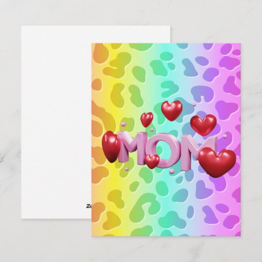 Beste Mutter je Feiertagskarte (Vorne/Hinten)