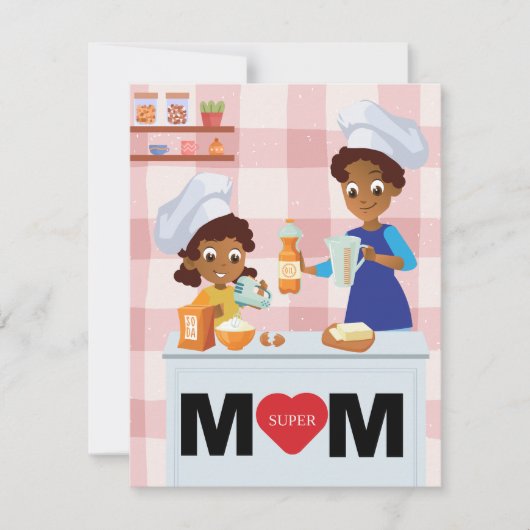 Beste Mutter je Feiertagskarte (Vorderseite)