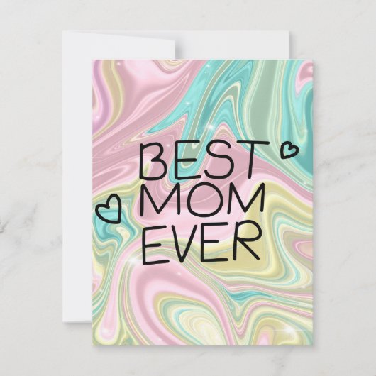 Beste Mutter je Feiertagskarte (Vorderseite)