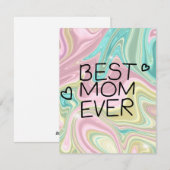Beste Mutter je Feiertagskarte (Vorne/Hinten)