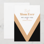 Beste Mutter je Feiertagskarte (Vorne/Hinten)