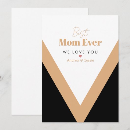 Beste Mutter je Feiertagskarte (Vorne/Hinten)