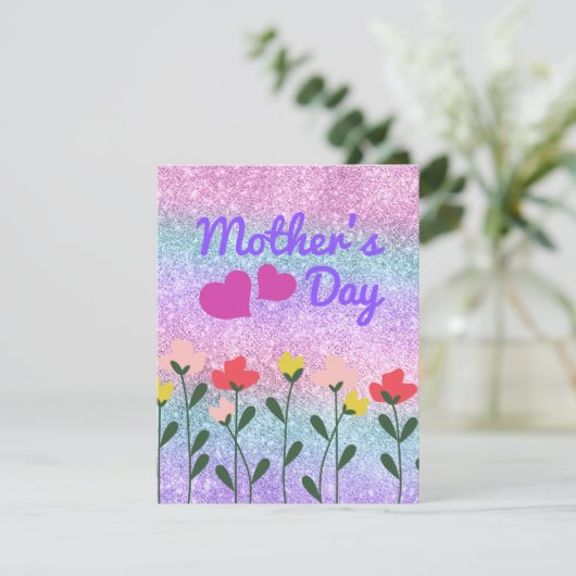 Beste Mutter je Feiertagskarte (Stehend Vorderseite)