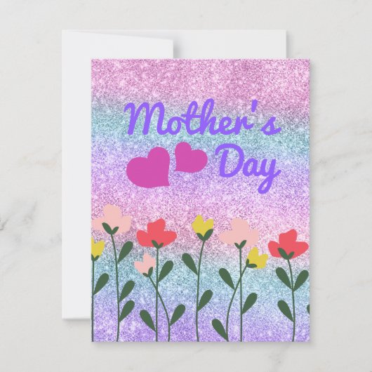 Beste Mutter je Feiertagskarte (Vorderseite)