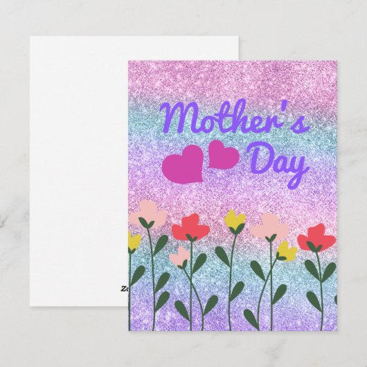 Beste Mutter je Feiertagskarte (Vorne/Hinten)