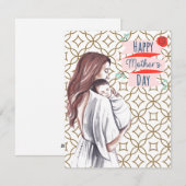 Beste Mutter je Feiertagskarte (Vorne/Hinten)