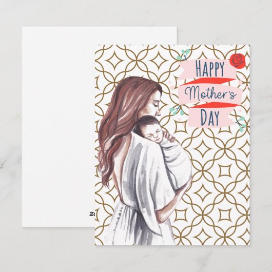 Beste Mutter je Feiertagskarte (Vorne/Hinten)