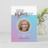Beste Mutter je Feiertagskarte (Stehend Vorderseite)