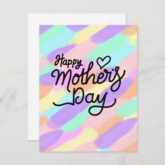 Beste Mutter je Feiertagskarte (Vorne/Hinten)