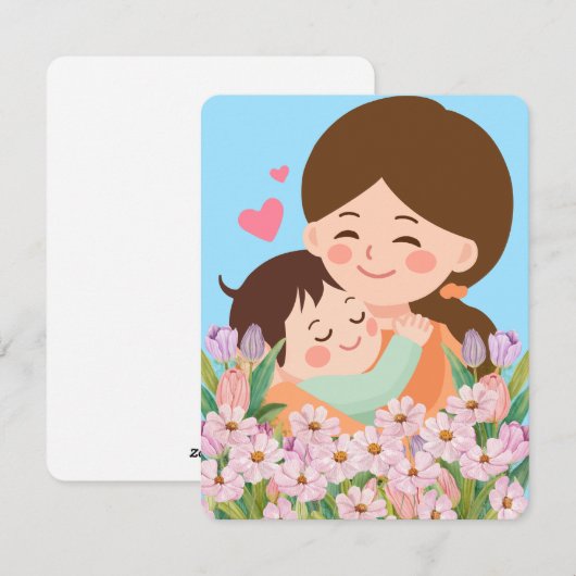 Beste Mutter je Feiertagskarte (Vorne/Hinten)