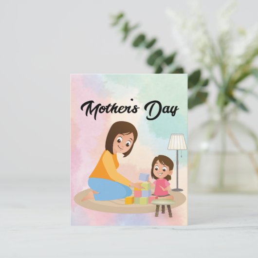 Beste Mutter je Feiertagskarte (Stehend Vorderseite)