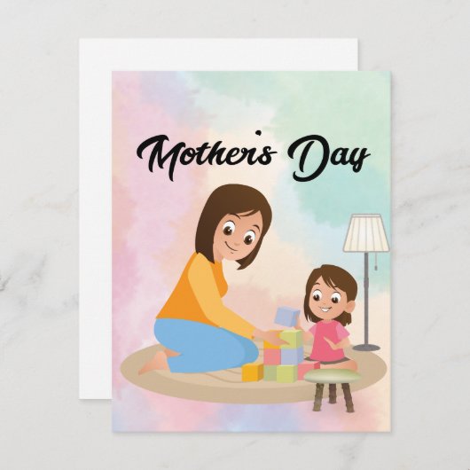 Beste Mutter je Feiertagskarte (Vorne/Hinten)