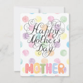 Beste Mutter je Feiertagskarte (Vorderseite)