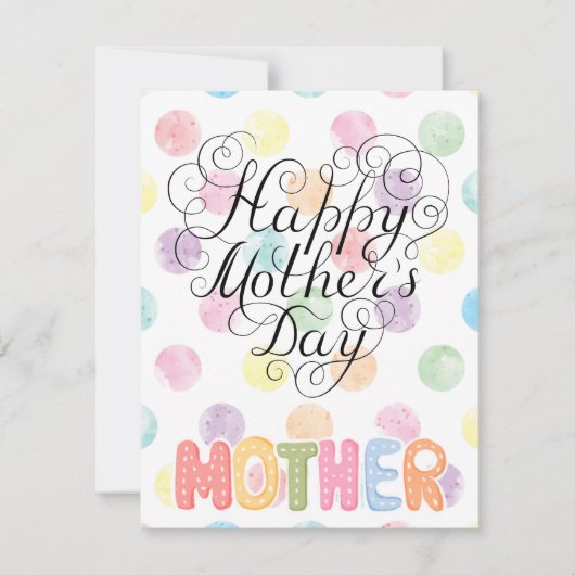 Beste Mutter je Feiertagskarte (Vorderseite)