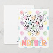 Beste Mutter je Feiertagskarte (Vorne/Hinten)