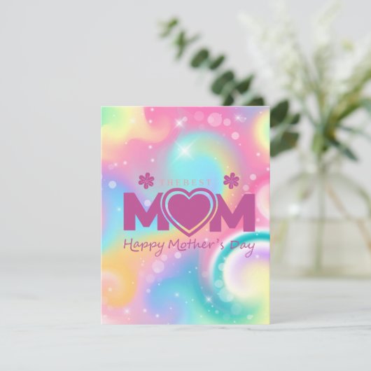 Beste Mutter je Feiertagskarte (Stehend Vorderseite)