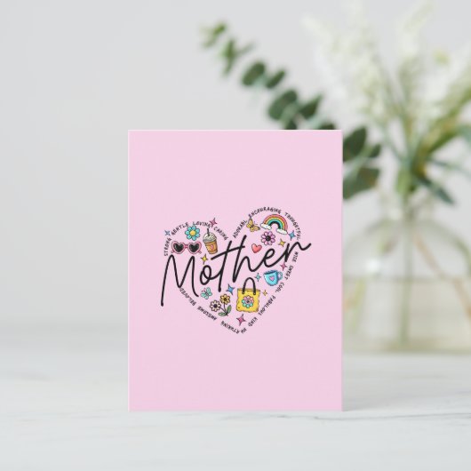 Beste Mutter je Feiertagspostkarte (Stehend Vorderseite)