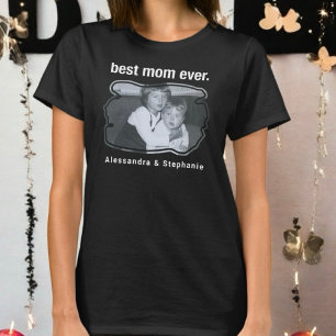Beste Mutter je Foto Keesenake individuelle Name S T-Shirt