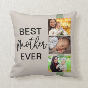 Beste Mutter je Foto Vorlage Moderne Kissen