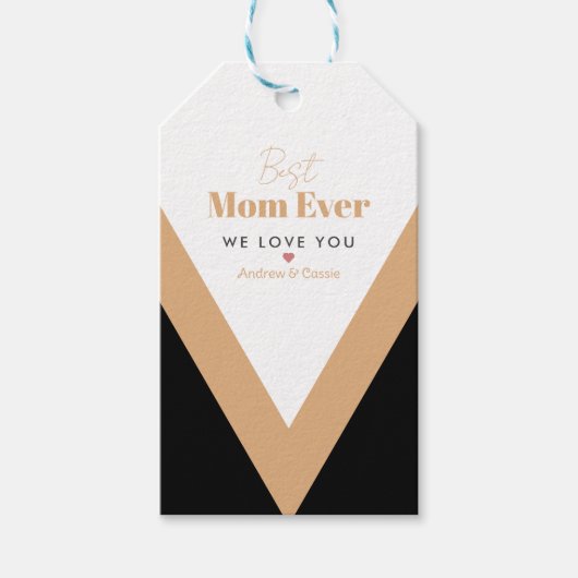 Beste Mutter je Geschenkanhänger (Vorderseite)