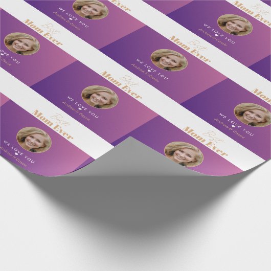 Beste Mutter je Geschenkpapier (Ecke)