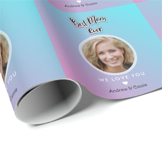 Beste Mutter je Geschenkpapier (Rolleneckpunkt)