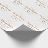 Beste Mutter je Geschenkpapier (Ecke)