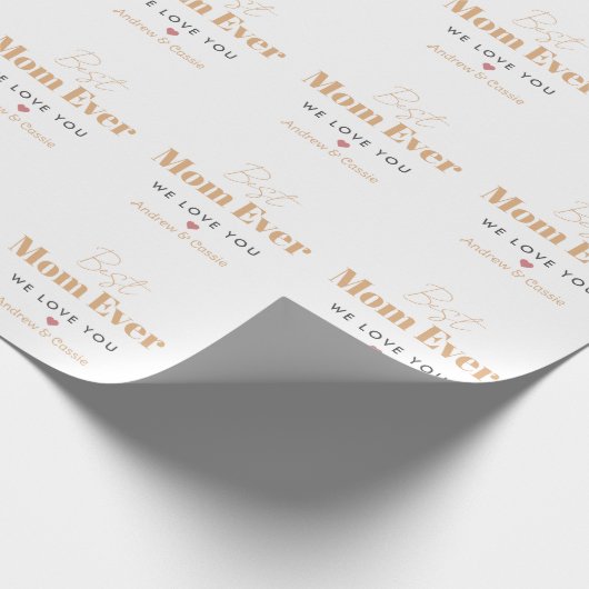 Beste Mutter je Geschenkpapier (Ecke)