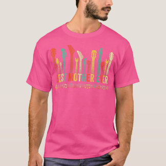 Beste Mutter je Gitarre Lover Funny Guitarist Moth T-Shirt