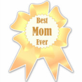 Beste Mutter je Golden Sieger Band Aufkleber (Vorderseite)