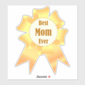 Beste Mutter je Golden Sieger Band Aufkleber (Blatt)