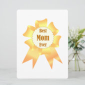 Beste Mutter je Golden Sieger Band Einladung (Stehend Vorderseite)