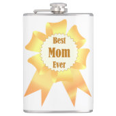 Beste Mutter je Golden Sieger Band Flachmann (Vorderseite)