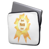 Beste Mutter je Golden Sieger Band Laptopschutzhülle (Vorderseite Links)