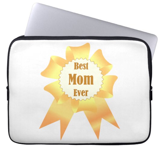 Beste Mutter je Golden Sieger Band Laptopschutzhülle (Vorderseite)
