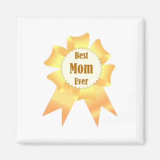 Beste Mutter je Golden Sieger Band Magnet (Vorne)