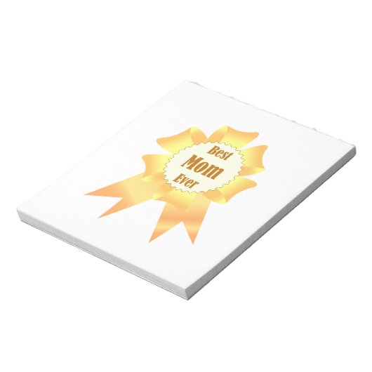 Beste Mutter je Golden Sieger Band Notizblock (Rotiert)
