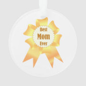 Beste Mutter je Golden Sieger Band Ornament (Rückseite)