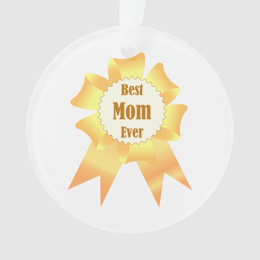 Beste Mutter je Golden Sieger Band Ornament (Vorderseite)