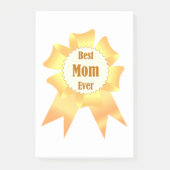 Beste Mutter je Golden Sieger Band Post-it Klebezettel (Vorderseite)