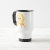 Beste Mutter je Golden Sieger Band Reisebecher (Vorderseite Links)