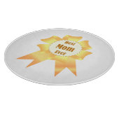 Beste Mutter je Golden Sieger Band Schneidebrett (Ecke)