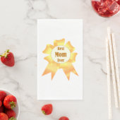 Beste Mutter je Golden Sieger Band Serviette (Beispiel)