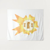 Beste Mutter je Golden Sieger Band Wandteppich (Vorderseite (Horizontal))