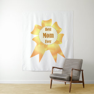 Beste Mutter je Golden Sieger Band Wandteppich