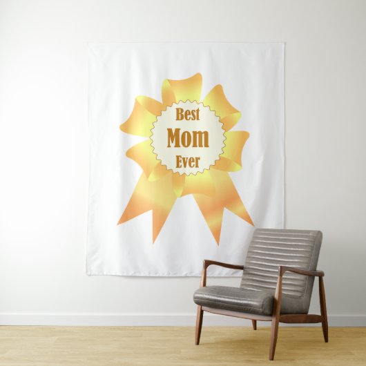 Beste Mutter je Golden Sieger Band Wandteppich (Beispiel)